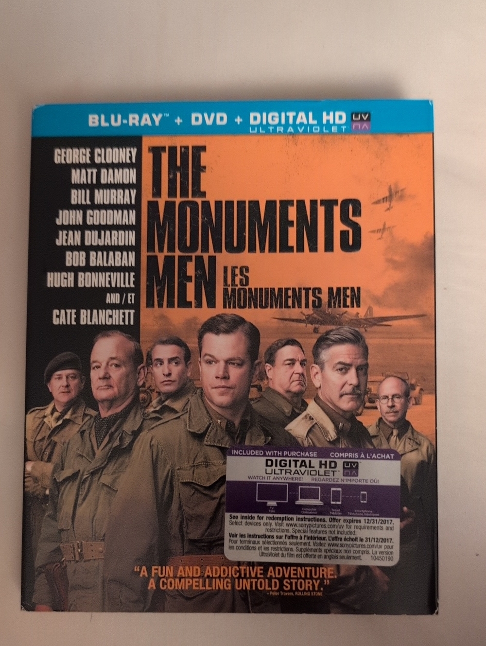 The Monuments Men - Blu-Ray - George Clooney Matt Damon